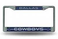 Dallas Cowboys Glitter Chrome License Plate Frame