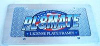 Plain Silver Plate Chrome License Frame