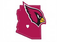 Arizona Cardinals Home State Vinyl Sticker