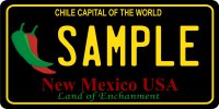 New Mexico Chile Capital #2 Photo License Plate
