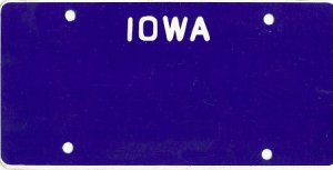 Design It Yourself Custom Iowa State Look-Alike Plate #2