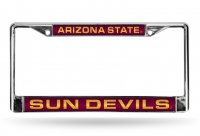 Arizona State Sun Devils Laser Chrome License Plate Frame