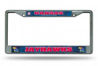 Kansas Jayhawks Chrome License Plate Frame