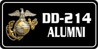 U.S.M.C. Marines DD-214 Alumni Photo License Plate