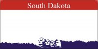 Design It Yourself South Dakota State Bicycle Plate