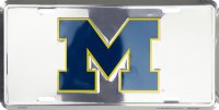Michigan Wolverines Anodized License Plate