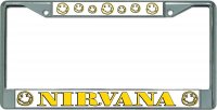Nirvana Multi Logo #2 Chrome License Plate Frame