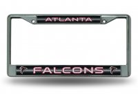 Atlanta Falcons Glitter Chrome License Plate Frame