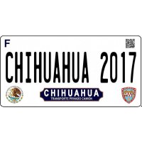 Chihuahua Mexico Photo License Plate
