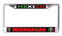 Mexico Michoacan Chrome License Plate Frame