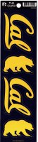 University California Berkley Golden Bears Quad Decal Set