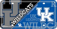 Kentucky Wildcats Metal License Plate