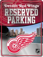 Detroit Red Wings Metal Reserved Parking Sign