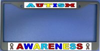 Autism Awareness Photo License Plate Frame