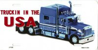 Trucking in the USA License Plate