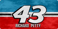 Richard Petty #43 Photo License Plate