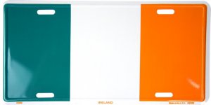 Ireland FLAG License Plate