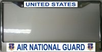 Air National Guard Photo License Plate Frame
