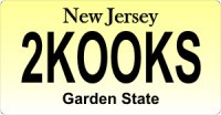 Design It Yourself New Jersey State Look-Alike Bicycle Plate