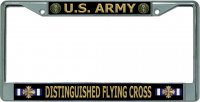 U.S. Army Distinguished Flying Cross Chrome License Plate Frame