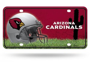 Arizona Cardinals Metal License Plate