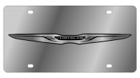 Chrysler New Logo Stainless Steel License Plate