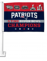 New England Patriots Super Bowl 51 Champs Car Flag
