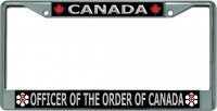 Canada Officer Of The Order Of Canada Chrome License Plate Frame