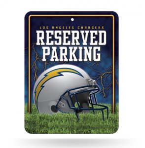 Los Angeles Chargers Metal Parking Sign