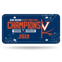 Virginia Cavaliers 2019 NCAA Champions Metal License Plate