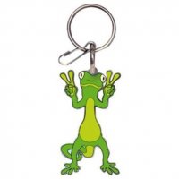 Gecko Frog Color Metal Key Chain