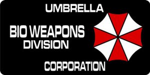 UMBRELLA Corporation Bio Weapons Photo License Plate