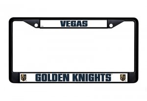 Las Vegas Golden Knights Black License Plate Frame