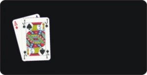 Offset Blackjack PLAYING CARDS On Black Photo License Plate