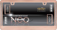 Neo Diamondesque Rose Gold License Plate Frame