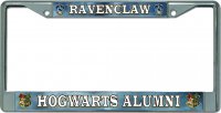 Ravenclaw Hogwarts Alumni Chrome License Plate Frame