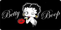 Betty Boop Kiss Photo License Plate