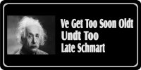 Albert Einstein Oldt … Shmart Photo License Plate