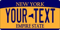 Design It Yourself Custom New York State Look-Alike Plate #5