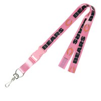 Chicago Bears Pink Lanyard With Safety Fastener
