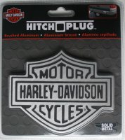 Harley-Davidson Brushed Aluminium Logo Hitch Cover