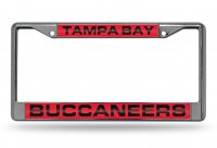 Tampa Bay Buccaneers Laser Chrome License Plate Frame