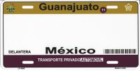 Guanajuato Mexico Look A Like Metal License Plate