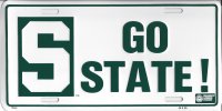 Michigan State Go State! License Plate