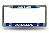 New York Rangers Glitter Chrome License Plate Frame