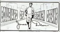 James Dean Broken Dreams License Plate
