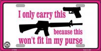 I Carry This Gun ... Metal License Plate