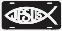 Jesus Fish License Plate
