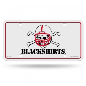 Nebraska Blackshirts Metal License Plate
