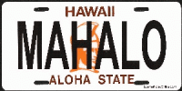 Design It Yourself Hawaii State Look-Alike Bicycle Plate
